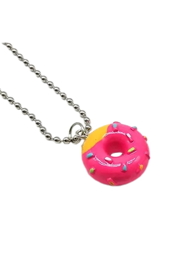 Acrylic Pendant Necklace Funny Choker Fashion Jewelry Clavicle Chain Metal Bead Chain Charm Necklac