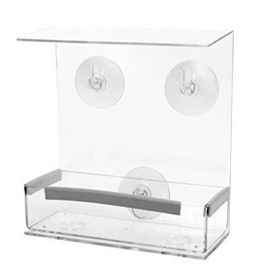 Acrylic Pet Birds Food Feeder Treat Tray for Lovebirds Finches Canary Hamsters Poultry Feeder Treat Feeding Containers