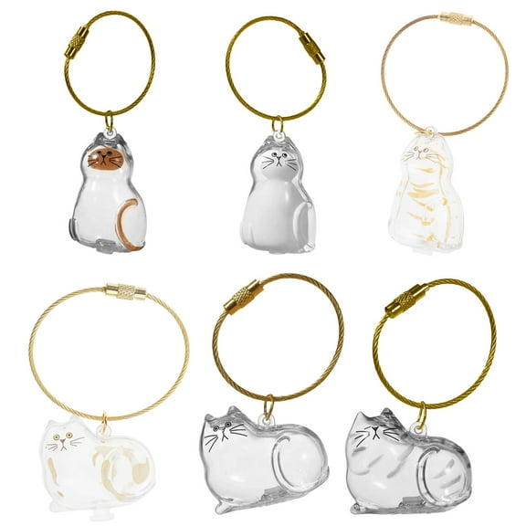 Acrylic Pet Hair Keepsakes Display Box With Rope Cats Furs Collectible Storage Container Keychain Pendant Home Decors