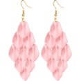 thumbnail image 1 of Acrylic Petal Earrings for Women Boho Flower Earrings Long Floral Tassel Earrings Long Rose Flower Hanging Resin Floral Statement Earring Jewellery Gifts, 1 of 16