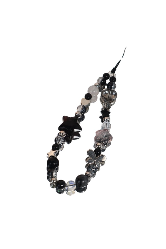 Acrylic Phone Chain Pendant Beaded Telephone Lanyard Cellphone Rope Bracelet Fashion Keyring Keychain For Women Jewelry