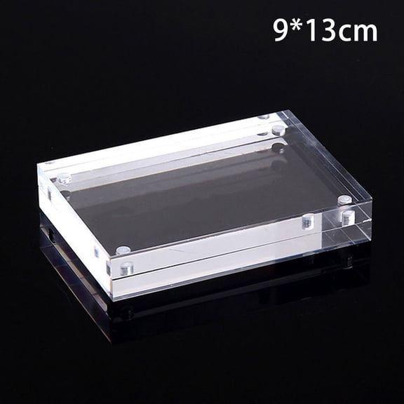 Acrylic Photo Frame 10+10Mm Thick Desktop Double-Sided Home Ornament Photo Picture Poster Rectangle Replacement 1Pcs