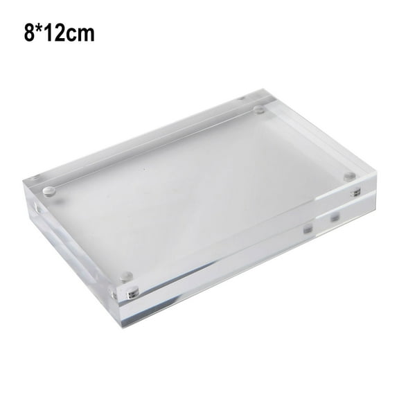 Acrylic Photo Frame 10+10mm Thick 1PCS Decor Desktop Display Stand Double-sided Ornament Photo Picture Replacement