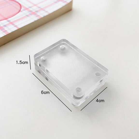 Acrylic Photo Frame 6*4*2Cm/6*4*1.5Cm Transparent Photocard Holder Magnetic Picture Frame Home Desktop Decoratation