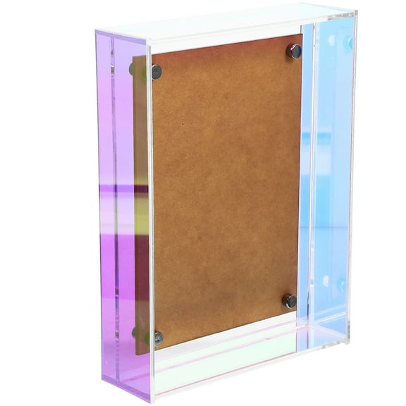 Acrylic Photo Frame Authorization Stand Picture Poster Desktop Simple Frameless Clear Frames Office
