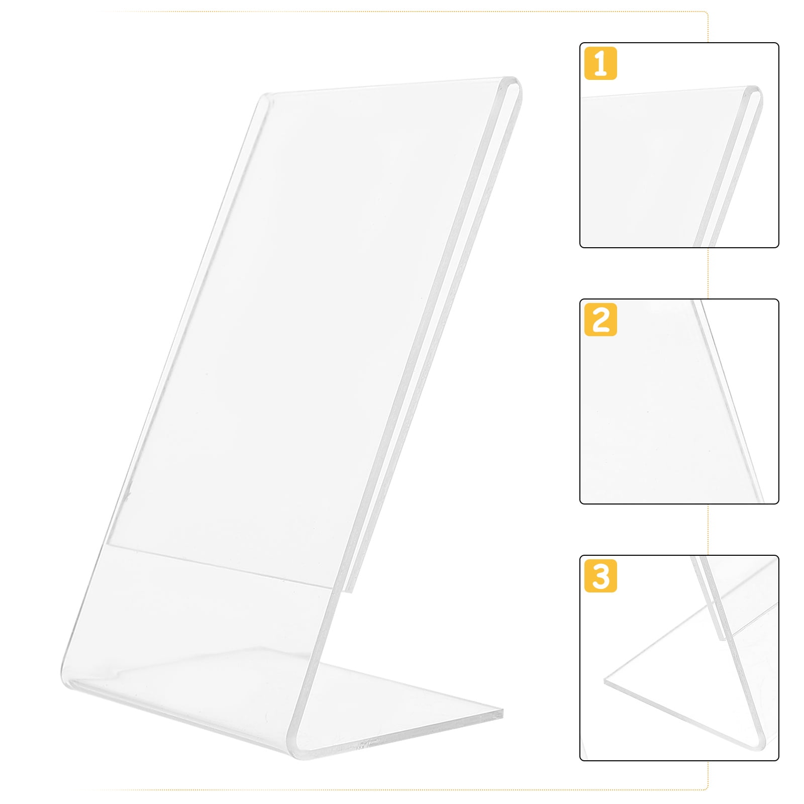 Acrylic Photo Frame Frame Display Picture Standing Self 3Inches Stand 3