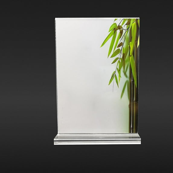 Acrylic Photo Frame Freestanding Picture Frame 10*15cm Table Display Card Stand