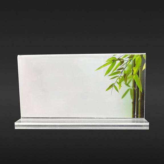Acrylic Photo Frame Freestanding Picture Frame 10*15cm Table Display Card Stand