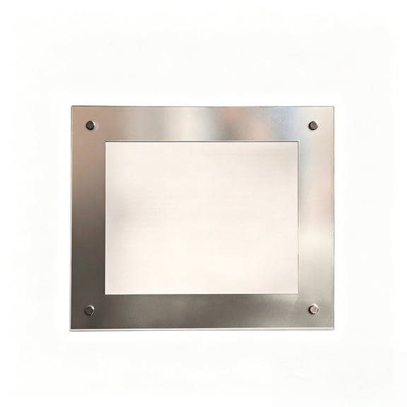 Acrylic Photo Sign Frame, Non-Yellowing Clear Floating Picture Display Stand, 2D Flat Acrylic Block Desk Frame for Photo, Artwork and Memo Display in Home, Office and Desktop Decoration