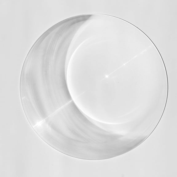 Acrylic Physics Optical Lens Magnifier for Education Lab Experiments 200mm Diameter 2mm Thick White