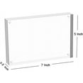 thumbnail image 1 of Acrylic Picture Frame 5x7,  Double Sided Magnetic Desktop Display with Gift Box (5 Pack), 1 of 7