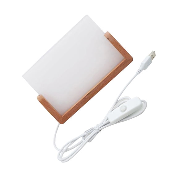 Acrylic Picture Frame for Sublimation with LED Light Stand Heat Press Photo Frame for Photography Enthusiasts Gift