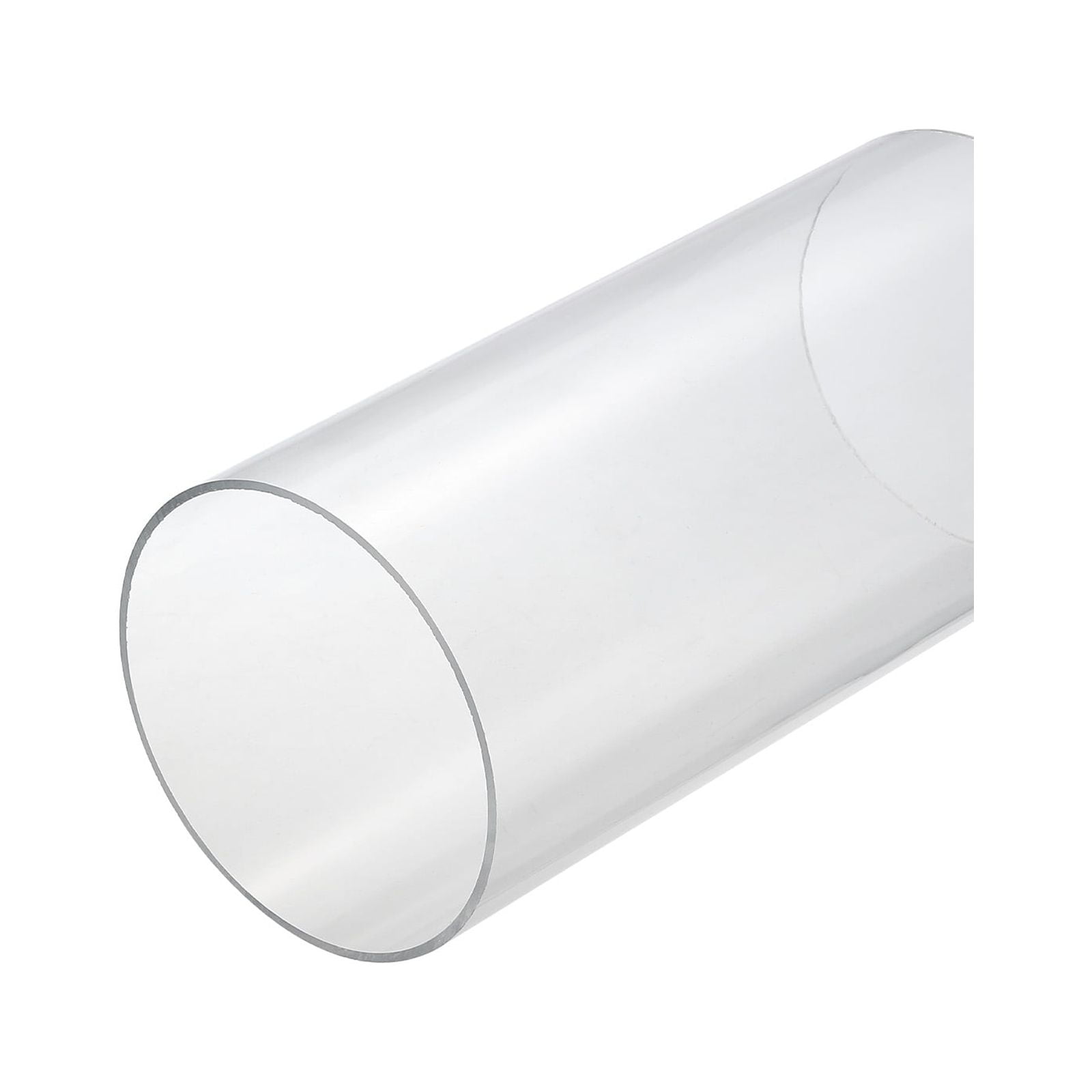 Clear Acrylic Pipe Tube - 115mm ID, 120mm OD, 10 Inch Length For DIY Lamps, Water Cooling, Crafts