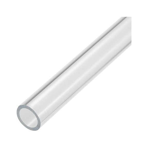 Acrylic Pipe Clear Rigid Round Tube 12mm ID 16mm OD 14" for Lamps and Lanterns, Water Cooling System