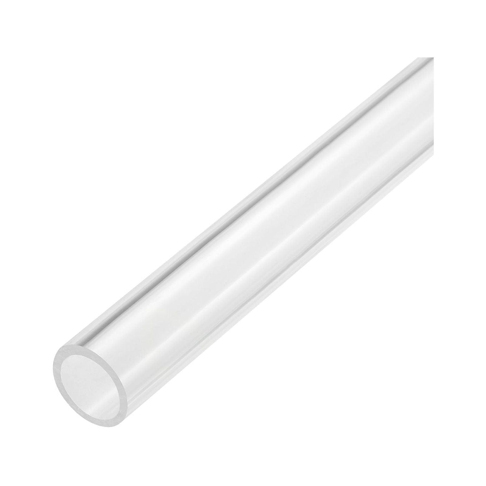 Acrylic Pipe Clear Rigid Round Tube 18mm ID 22mm OD 14" for Lamps and