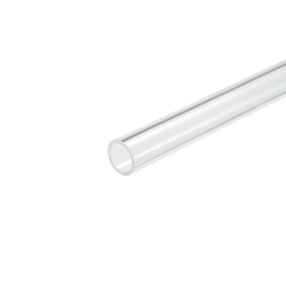 Acrylic Pipe Clear Rigid Round Tube 21mm ID 25mm OD 10" for Lamps and Lanterns, Water Cooling System