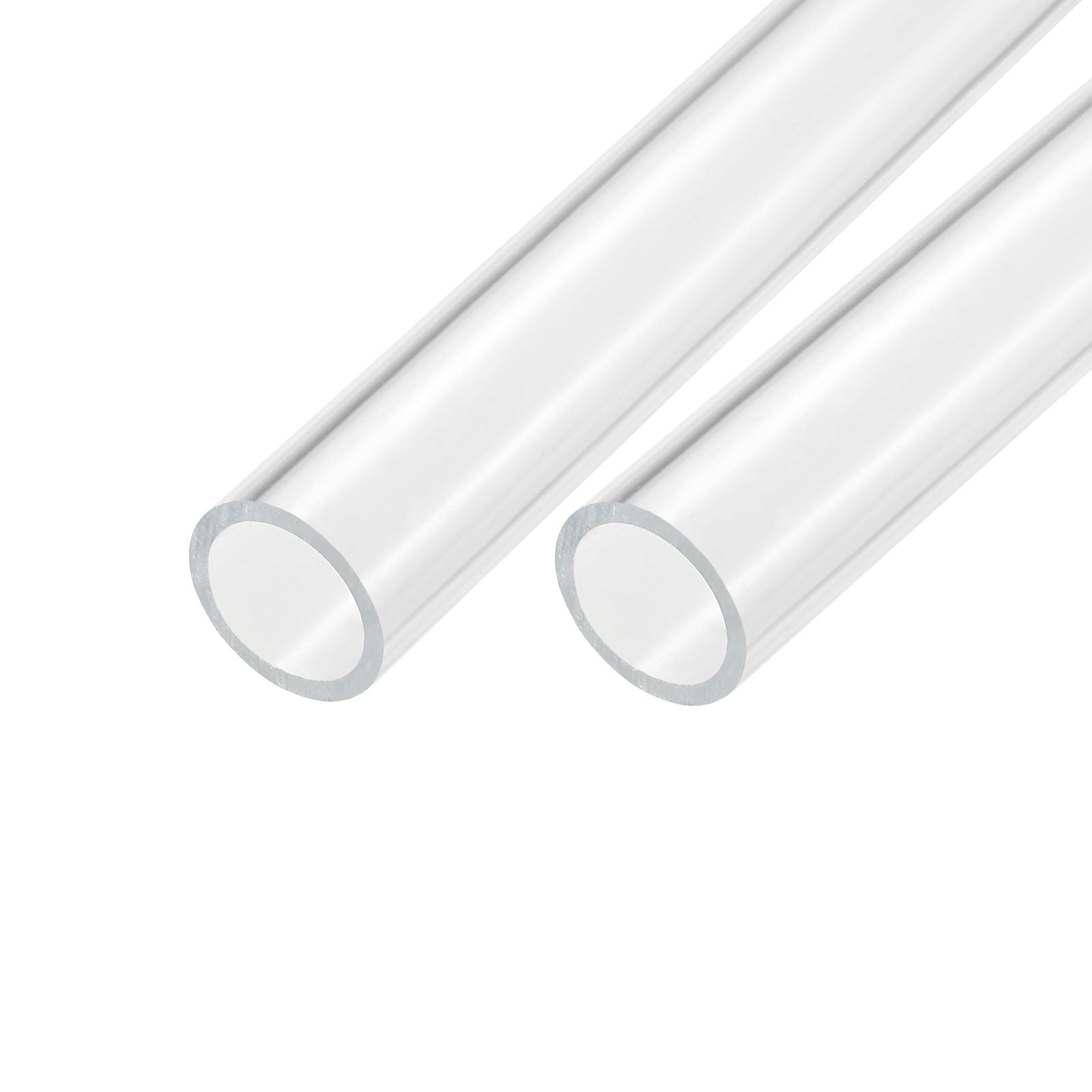 Acrylic Pipe Clear Rigid Round Tube 24mm ID 30mm OD 14" for Lamps and