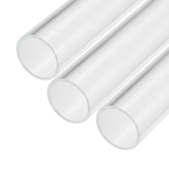 Tube Acrylique Rigide Transparent 26mm Intérieur / 30mm Extérieur - Longueur 15cm - Pour Lampes, Système Refroidissement Eau, DIY
