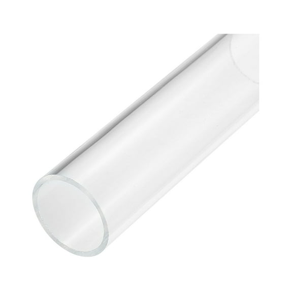 Acrylic Pipe Clear Rigid Round Tube 44mm ID 50mm OD 6" for Lamps and Lanterns, Water Cooling System