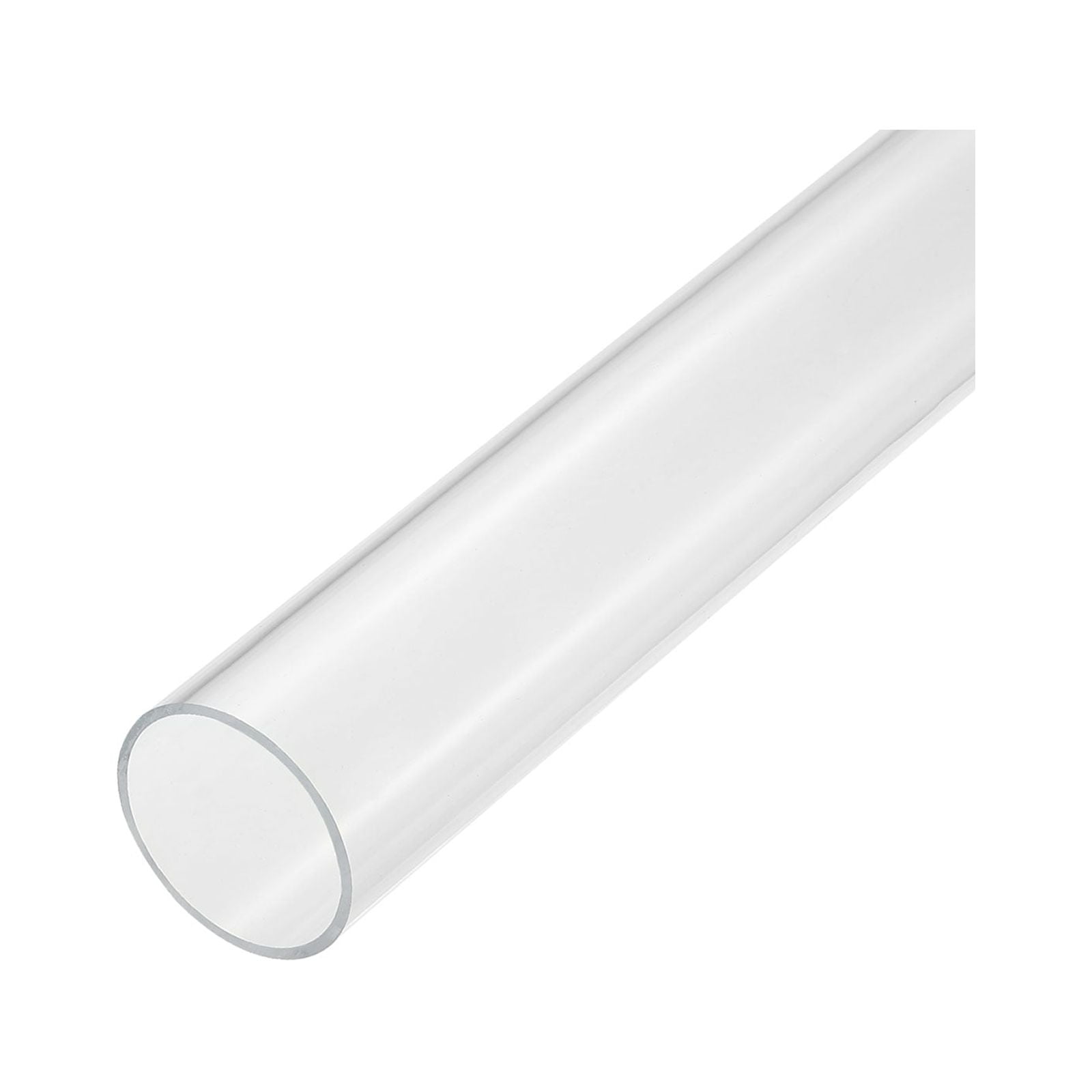 Acrylic Pipe Clear Rigid Round Tube 46mm ID 50mm OD 14" for Lamps and