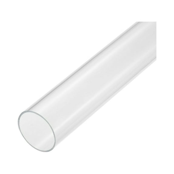 Acrylic Pipe Clear Rigid Round Tube 47mm ID 50mm OD 14" for Lamps and Lanterns, Water Cooling System