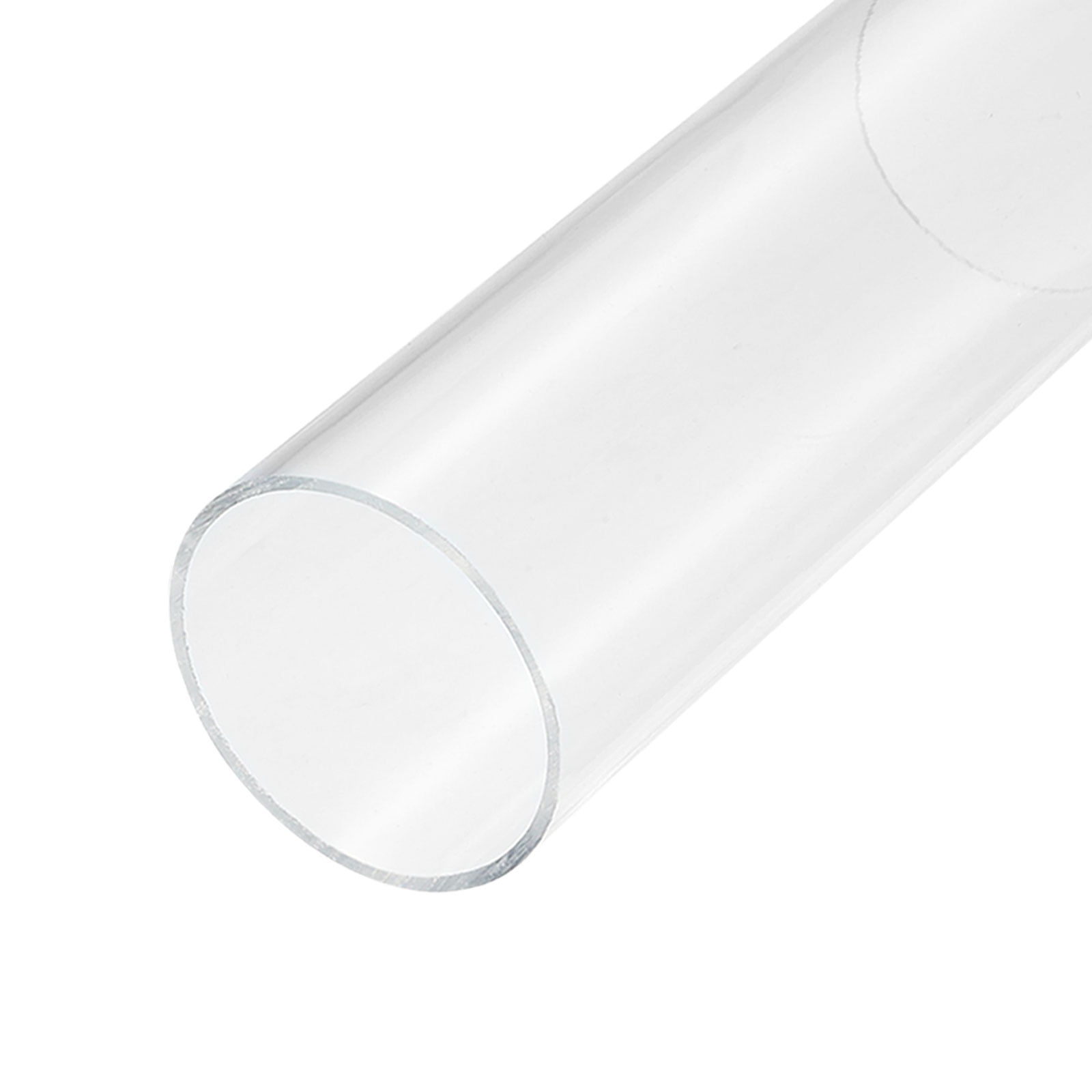 Acrylic Pipe Clear Rigid Round Tube 61mm ID 65mm OD 6" for Lamps and