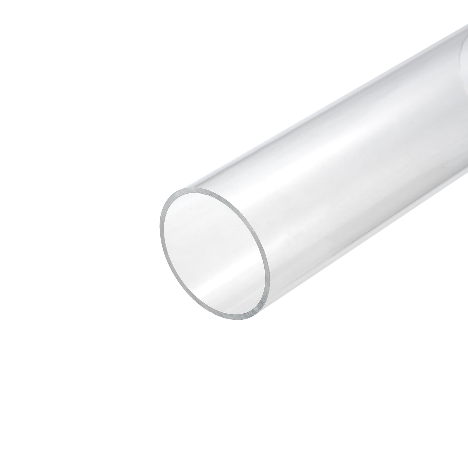 2Pcs Clear Acrylic Rigid Round Tube - 66mm ID, 70mm OD, 200mm Length For DIY Lamps, Water Cooling, Crafts