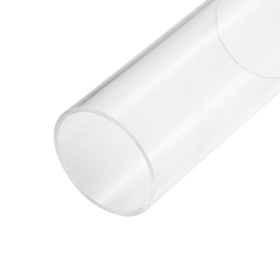 Acrylic Pipe Clear Rigid Round Tube 64mm ID 70mm OD 6" for Lamps and Lanterns, Water Cooling System