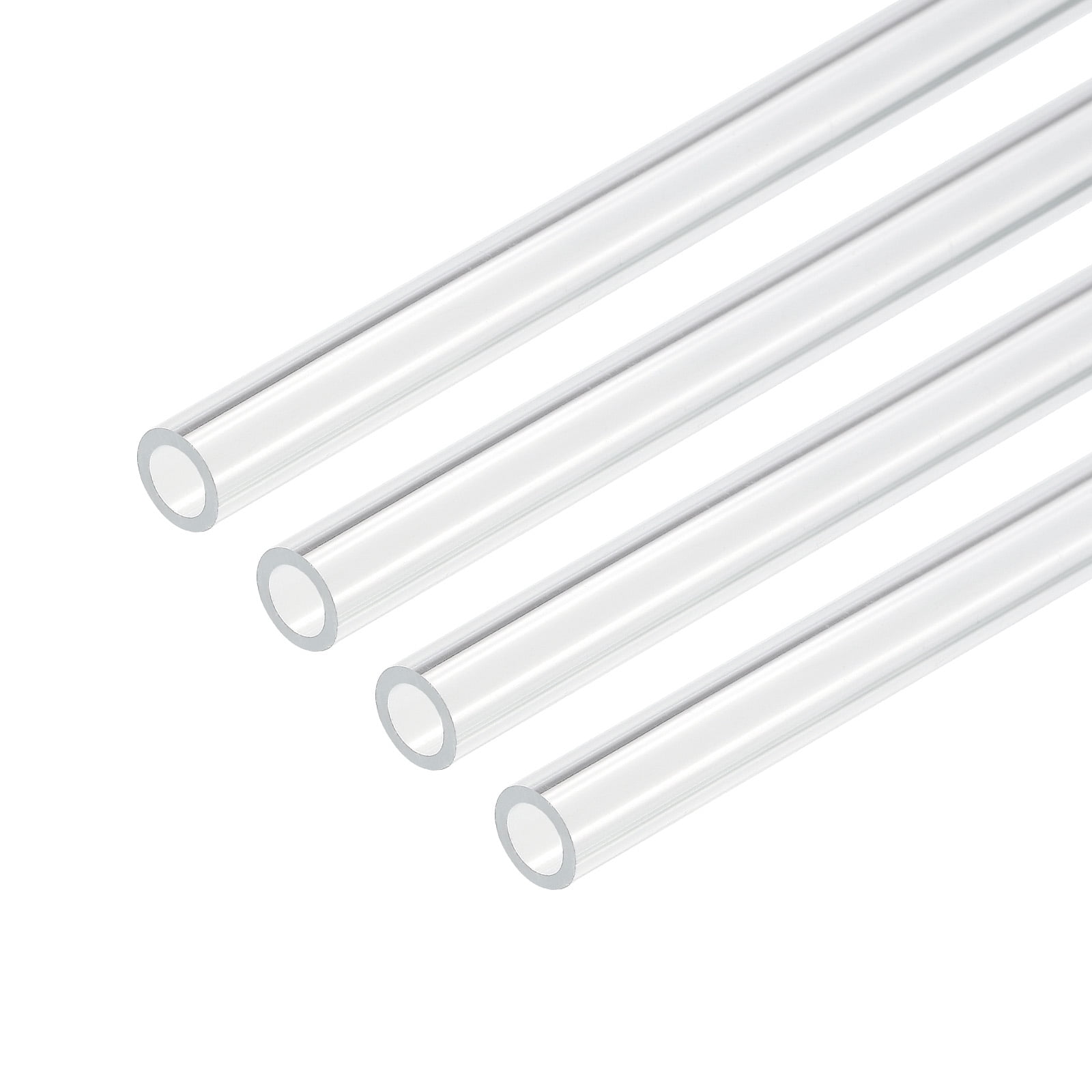 Clear Acrylic Tube – 17mm ID, 20mm OD, 10" Length (2 Pack) For Lamps, Water Cooling & DIY