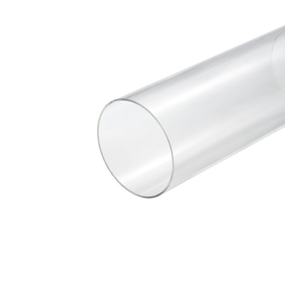 Acrylic Pipe Clear Rigid Round Tube 86mm ID 90mm OD 10" for Lamps and Lanterns, Water Cooling System