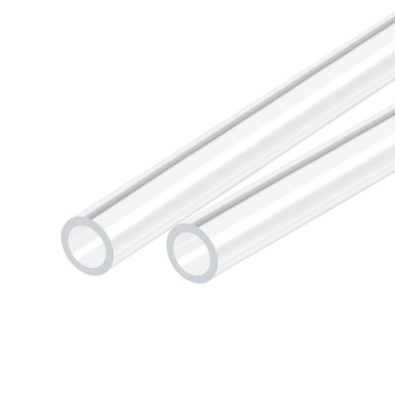Acrylic Pipe Clear Round Tubing 10mm ID 14mm OD 18" for Lamps and Lanterns, Water Cooling System 2pcs