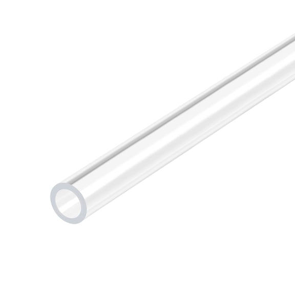 Acrylic Pipe Clear Round Tubing 7mm ID 10mm OD 18" for Lamps and Lanterns, Water Cooling System