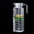 thumbnail image 1 of Acrylic Pitcher 37 oz, Sturdy Clear Plastic Pitcher with Lid, BPA-Free, Heat-Resistant Small Plastic Water Pitcher for Tea, Lemonade, Juice, Milk, 1 Pcs, 9.64x3.14", 1 of 8