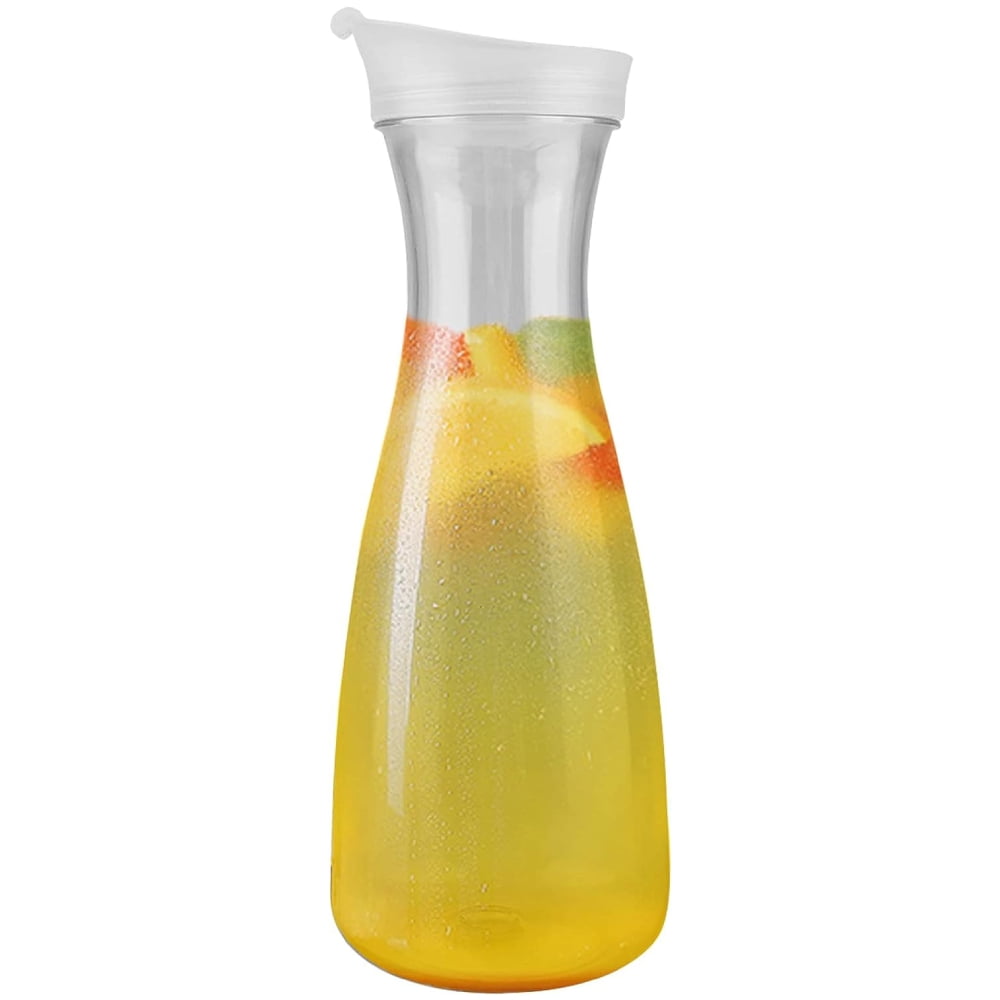 Glass Water Pitcher with Spout – Elegant Serving Carafe for Water, Juice,  Sangria, Lemonade, and Cocktails – Crystal-Clear Glass Beverage Pitcher.