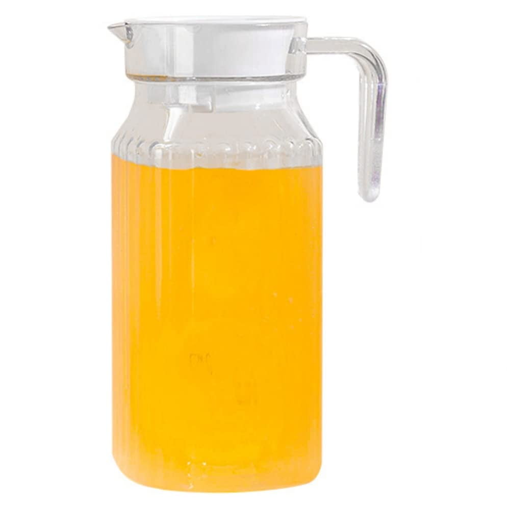Water Pitcher with Spout –Elegant Serving Carafe for Water, Juice, Sangria,  Lemonade, and Cocktails – Clear Beverage Pitcher [800ML] 