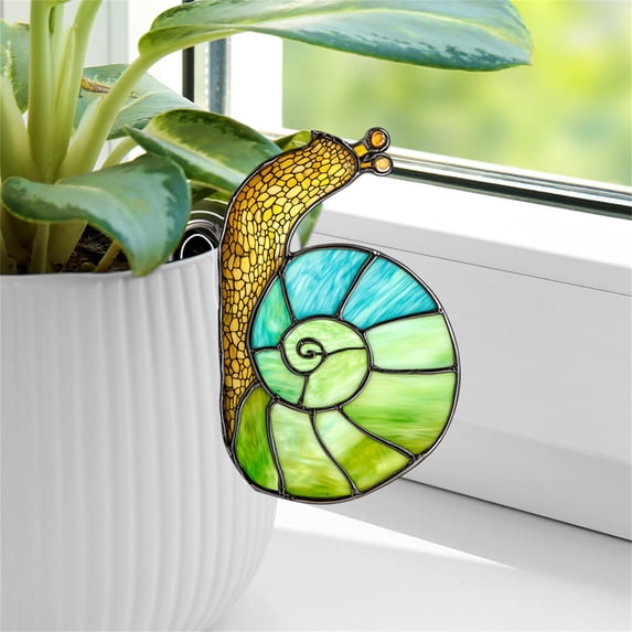 Acrylic Plant Pot Decor Insert,Potted Ornament,Transparent Garden Decoration,Colorful Delicate Design for Pot Embellishment,for Home Desktop,Office Plant Decor and Small Desktop Ornament Display