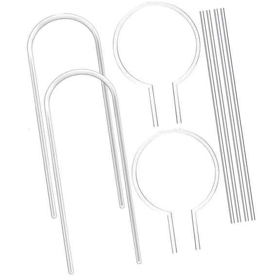 Acrylic Plant Rack Systems U Shape Circular Vertical Design for Garden Homes 8pcs