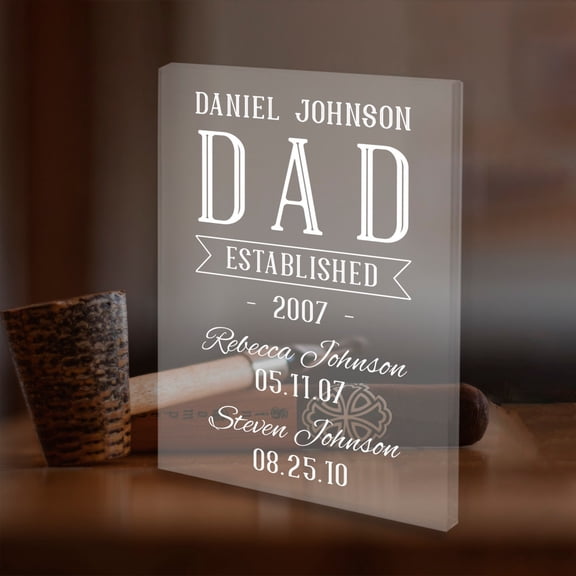 Acrylic Plaque Gift for Dad | Father's Day Gift | Father's Day | Custom Acrylic Award | Custom Acrylic Plaque | Custom Gift for Dad