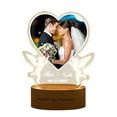 thumbnail image 1 of ‌Acrylic Plaque Personalised Night Light Custom Photo Light for Birthday Valentine Anniversary Christmas Graduation Gifts for Couples Lovers Family Memorial Keepsake Present Home Bedroom Decor‌, 1 of 8