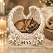 Acrylic Plaque Personalized Belgian Malinois Memorial Acrylic Display Keepsake for Pet Loss Gift