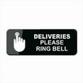 thumbnail image 1 of Acrylic Plastic Sign Deliveries Please Ring Bell Entrance Notice Sign 9"X 3" In Sign, Self-Adhesive Acrylic Sign For Door Or Wall Name Plate, 1 of 3