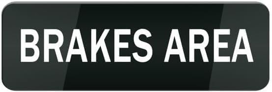 Acrylic Plastic Signs 3x10 Inch Brakes Area Sign For House Office Home ...