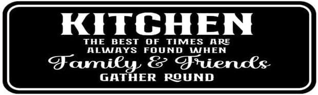 Acrylic Plastic Signs 3x10 Inch Kitchen Sign Family Friends Gather Best ...