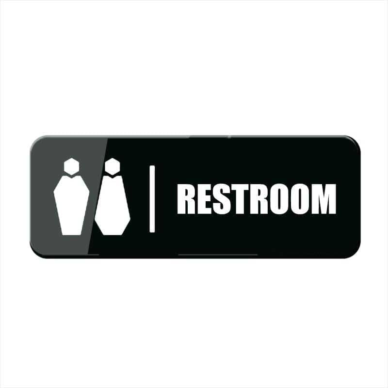 Acrylic Plastic Signs 3x10 Inch Restroom Sign Acrylic Modern DeSign ...