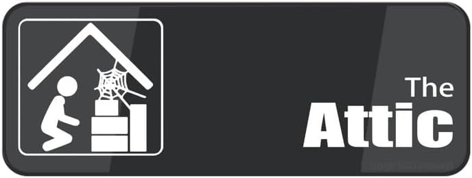 Acrylic Plastic Signs 3x10 Inch The Attic Sign Fade Resistance ...