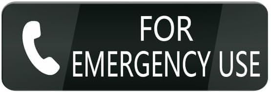 Acrylic Plastic Signs 3x8 Inch For Emergency Use Sign For House Office ...