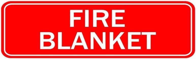 Acrylic Plastic Signs 3x8 Inch Fire Blanket Small Sign For Door Wall ...