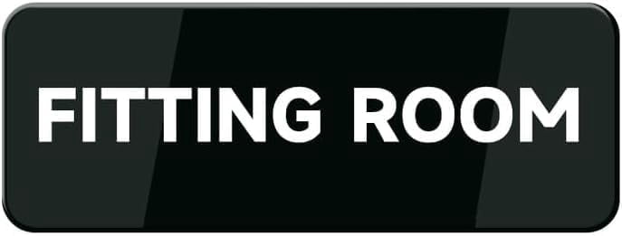 Acrylic Plastic Signs 3x8 Inch Fitting Room Acrylic Sign Warning Sign ...