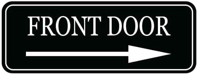 Acrylic Plastic Signs 3x8 Inch Front Door Sign Acrylic Plaque For Door ...