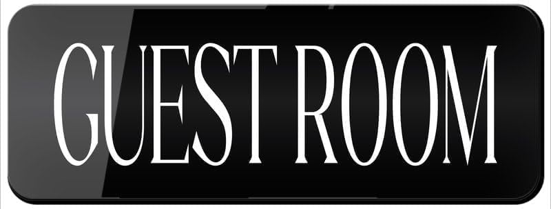 Acrylic Plastic Signs 3x8 Inch Guest Room Signs And Bright Acrylic ...
